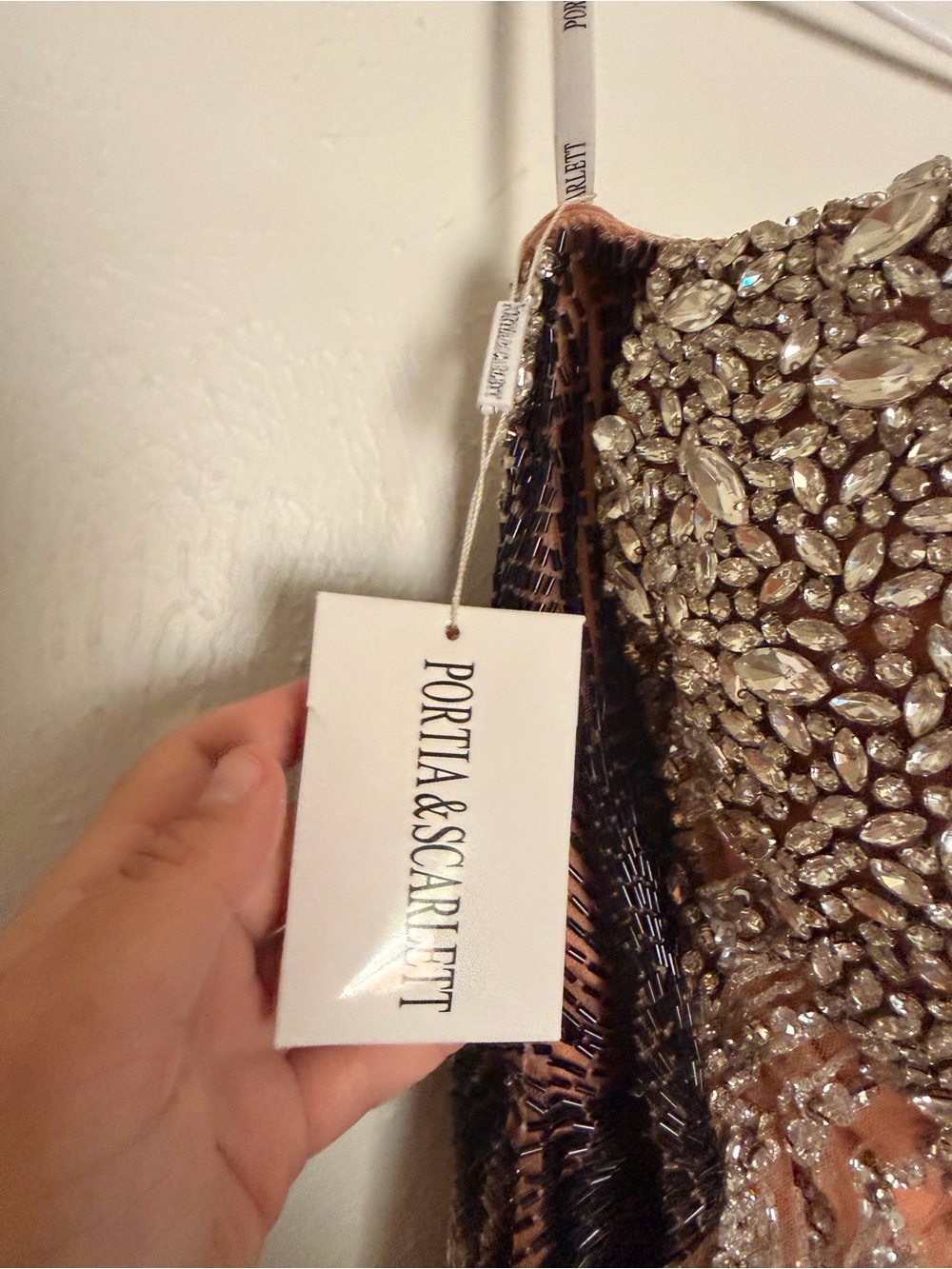 NWT PORTIA AND SCARLETT PS24867C RHINESTONE EMBELLISHED RED CARPET DRESS size 14 - Picture 8 of 12